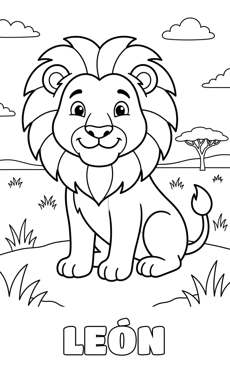 dibujo de animales para colorear