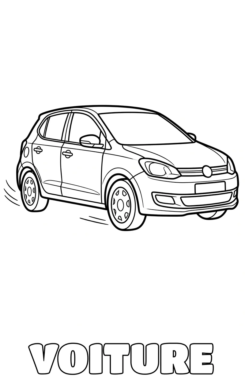 coloriage véhicule à imprimer