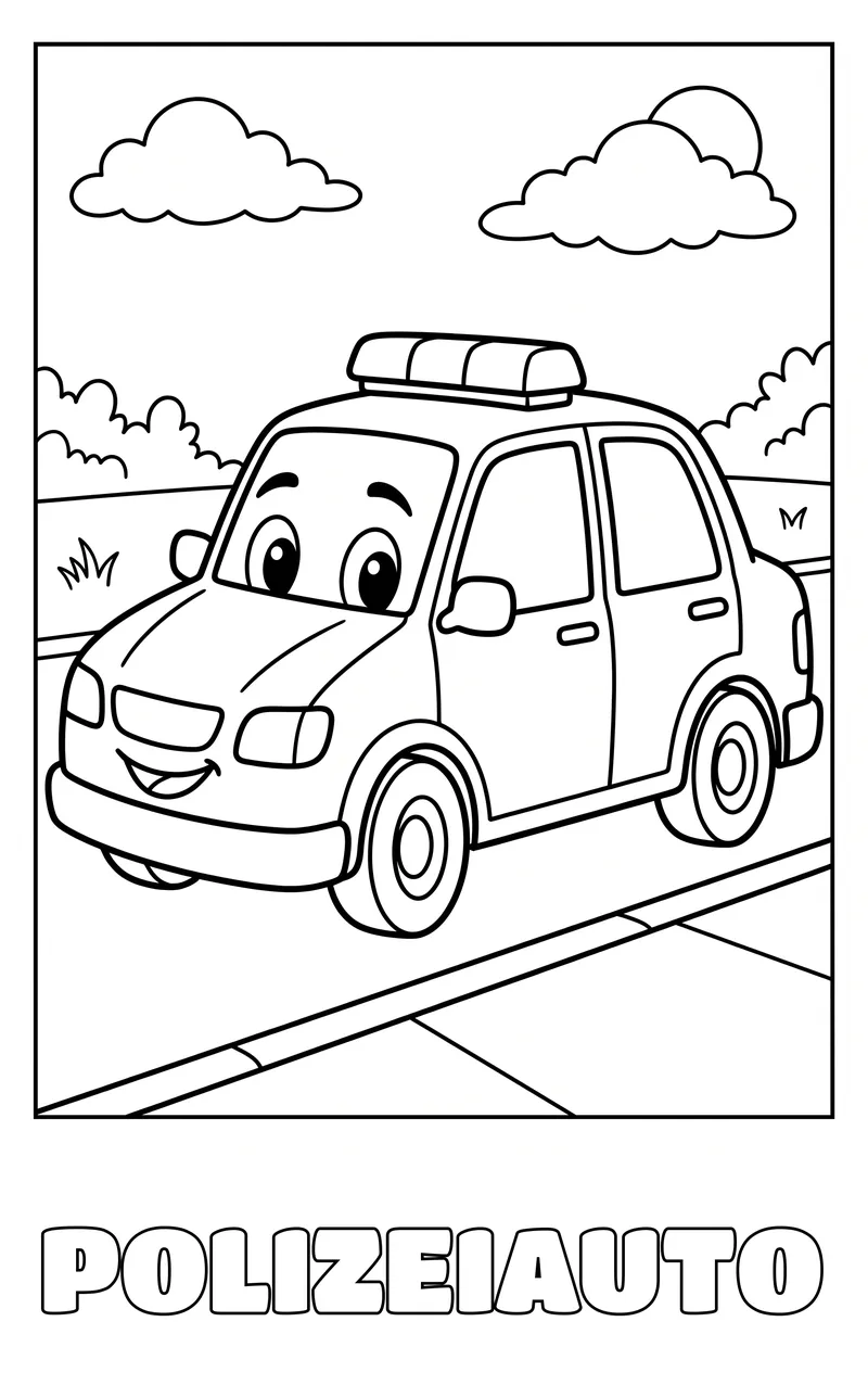 Fahrzeuge Ausmalbild zum Ausdrucken