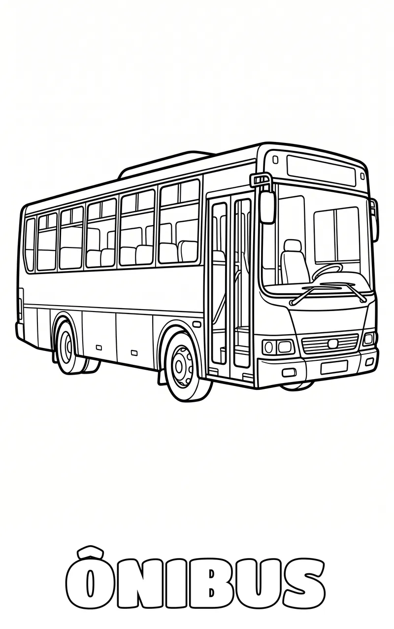 desenho de veículo para colorir