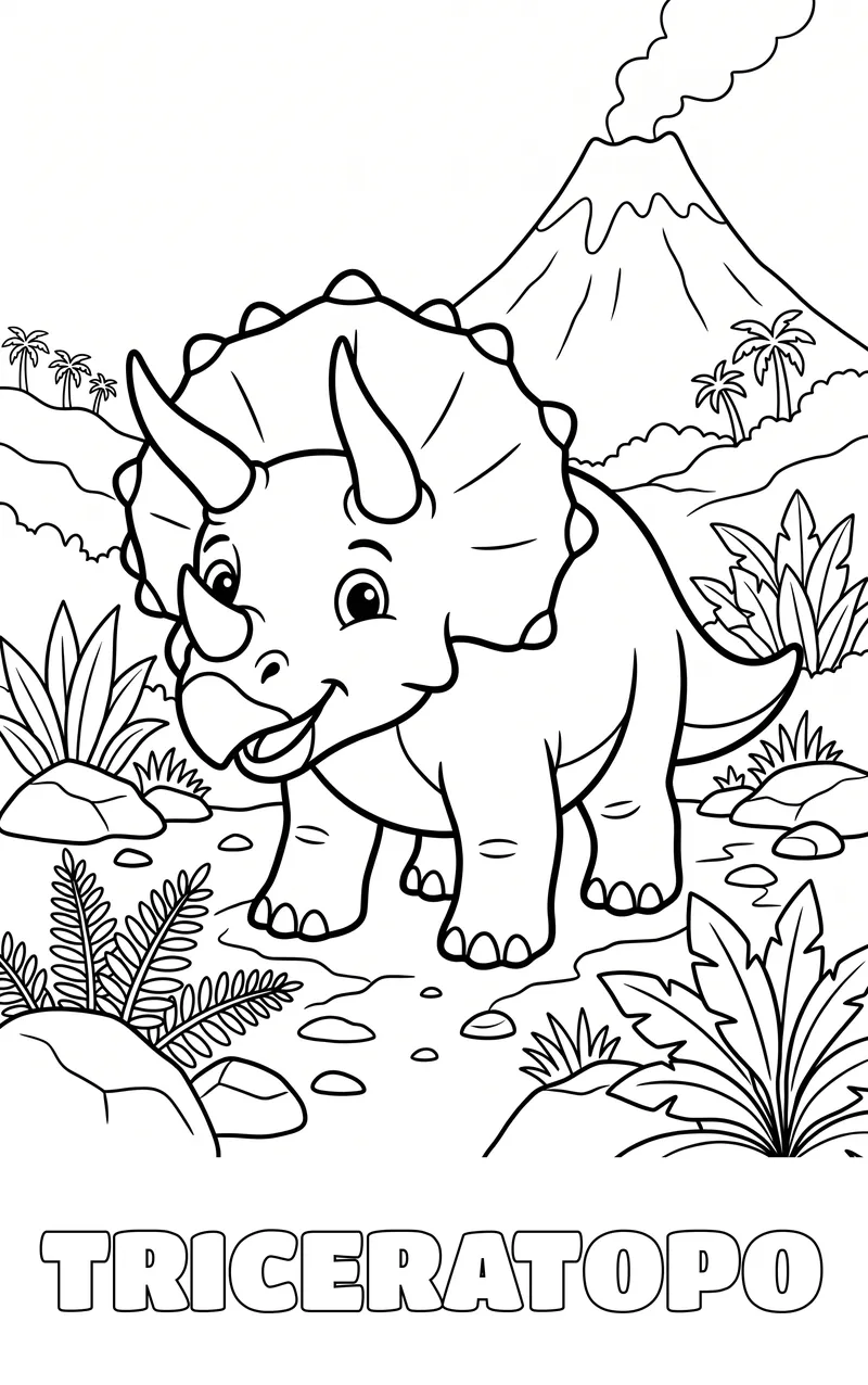 disegno da colorare: dinosauri