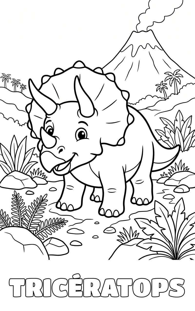 coloriage dinosaure à imprimer