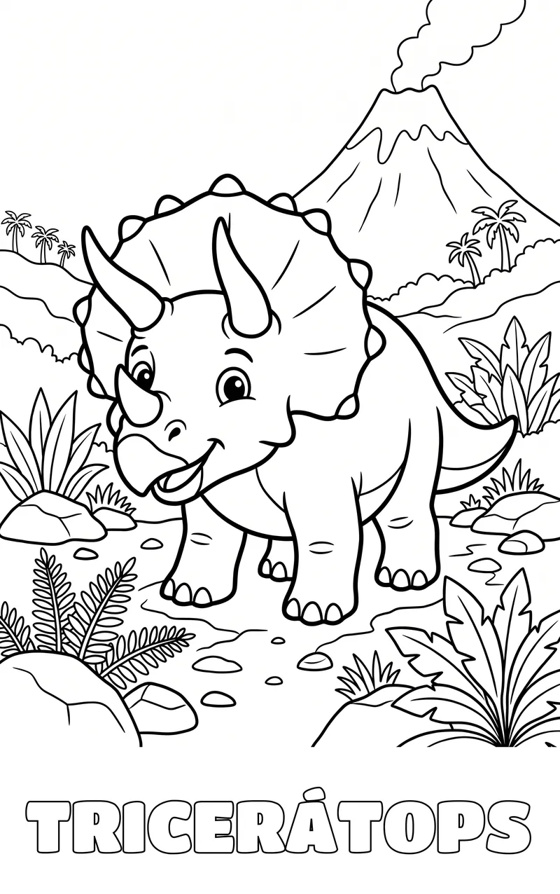 desenho de dinossauro para colorir