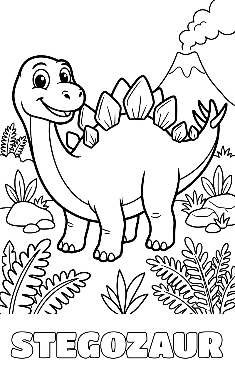 kolorowanka dinozaury do druku