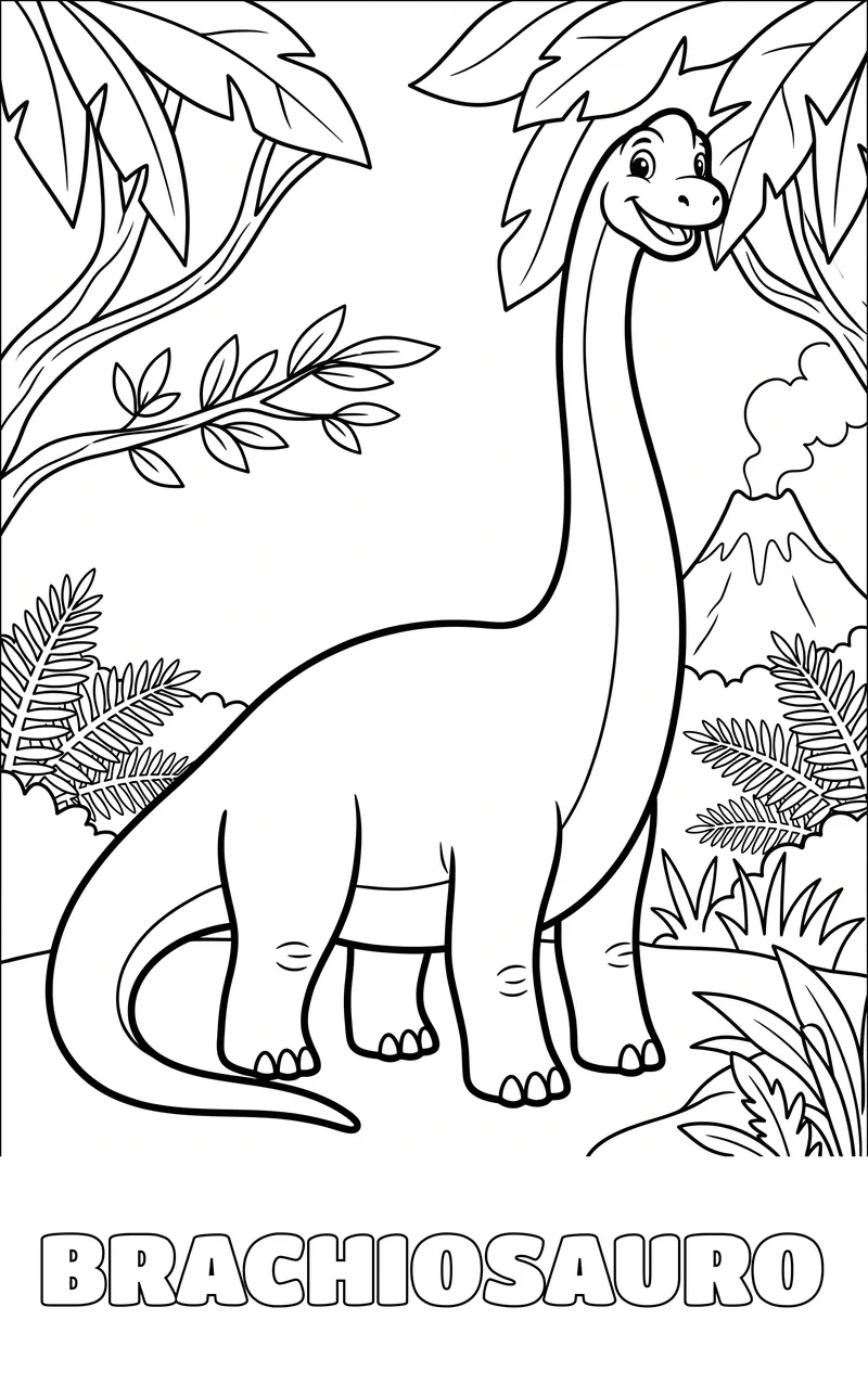 disegno da colorare: dinosauri