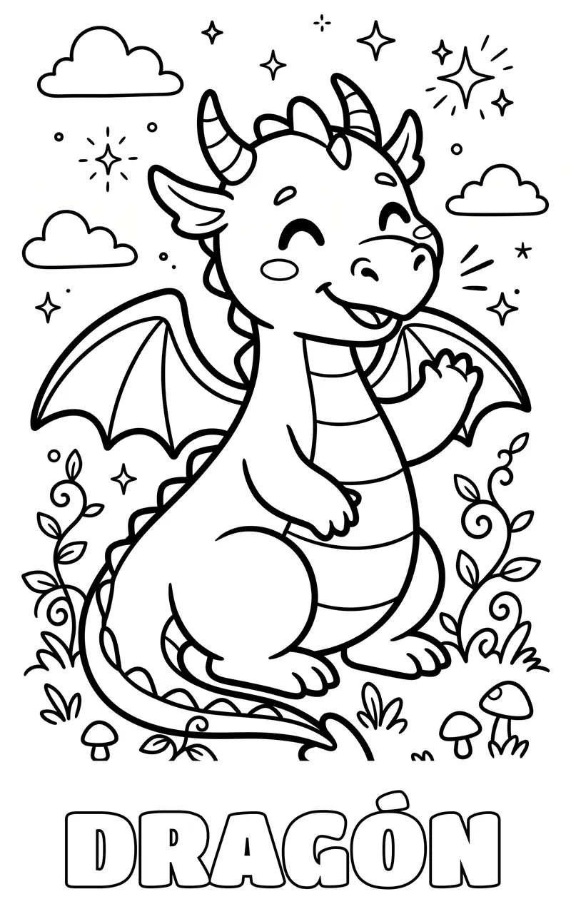 dibujo de unicornios para colorear