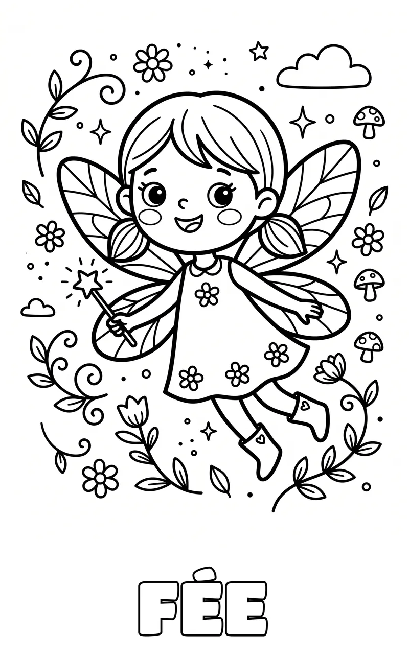 coloriage licorne à imprimer