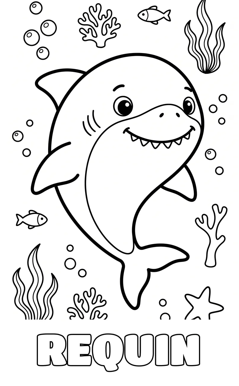 coloriage animaux marins à imprimer