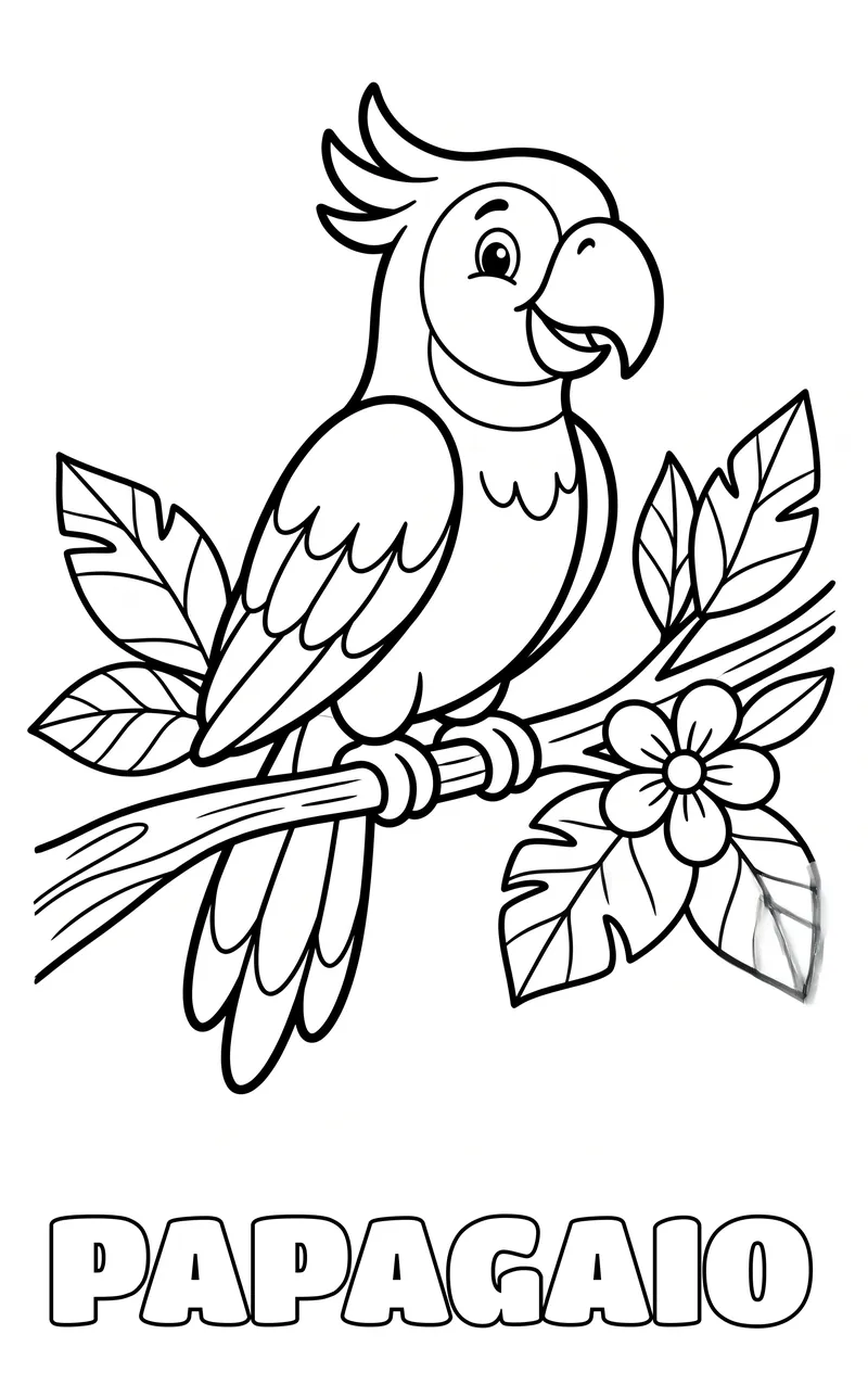 desenho de pássaro para colorir