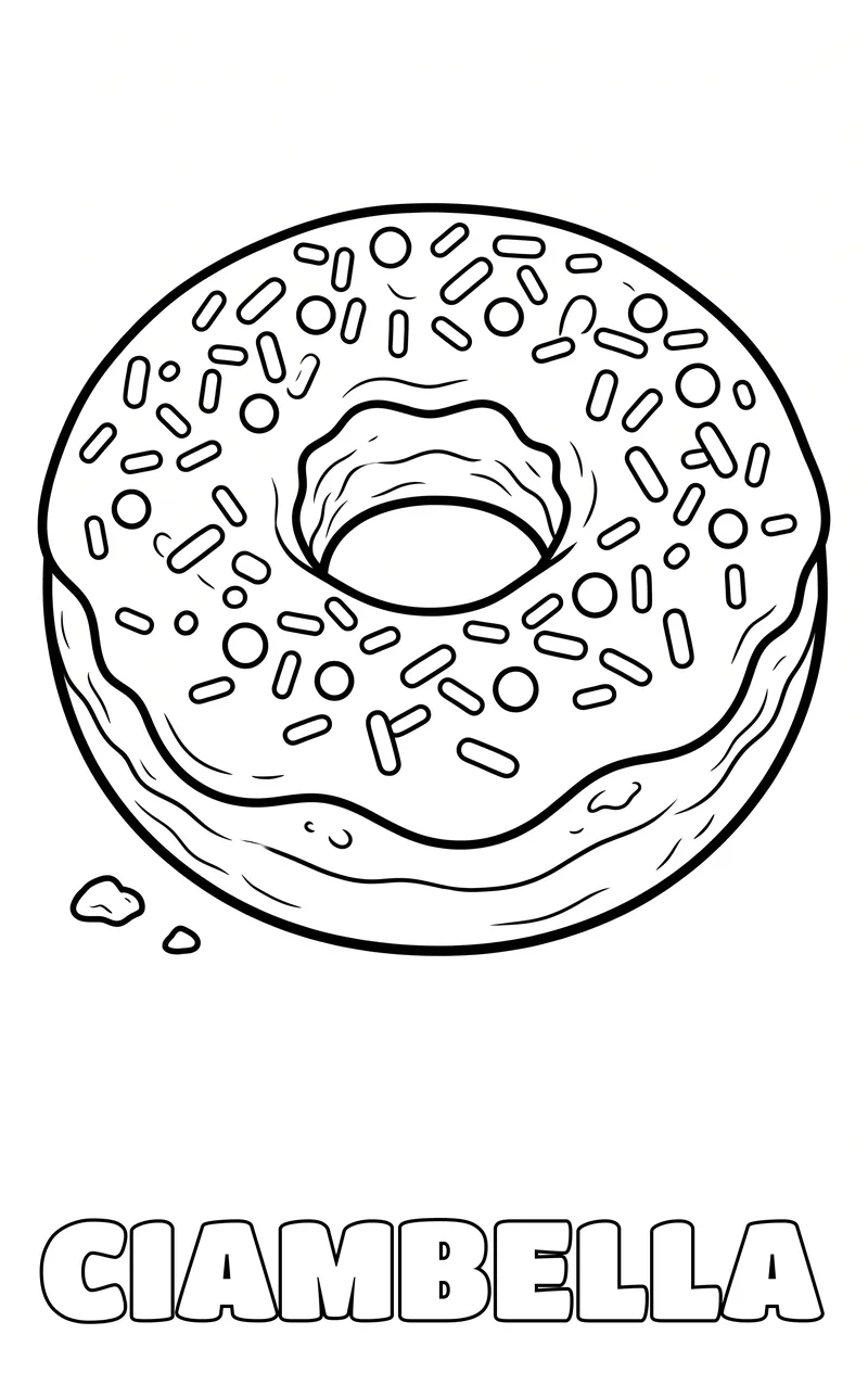 disegno da colorare: cibo