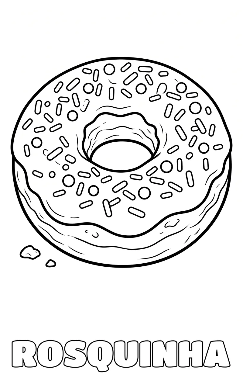 desenho de comida para colorir