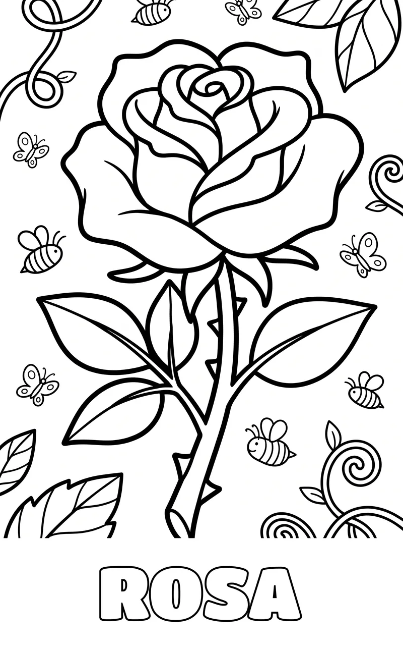 disegno da colorare: fiori