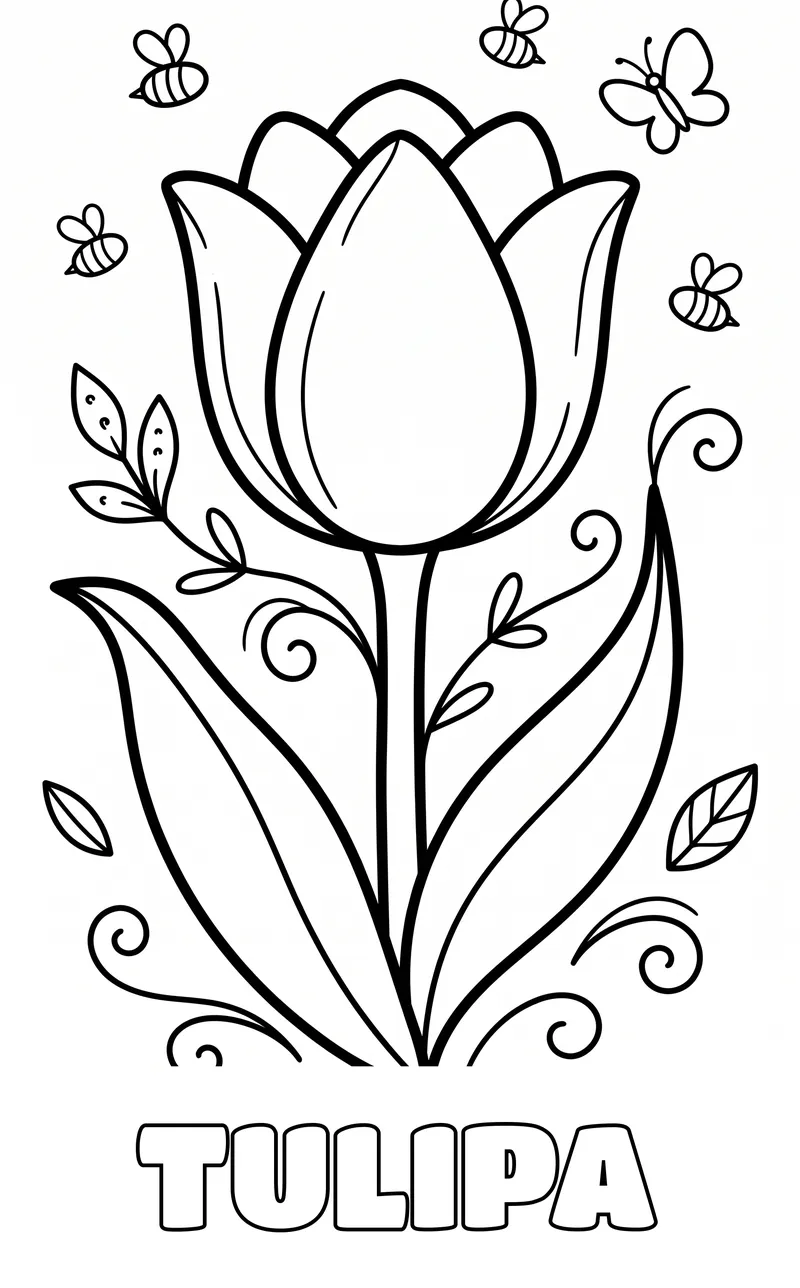 desenho de flor para colorir