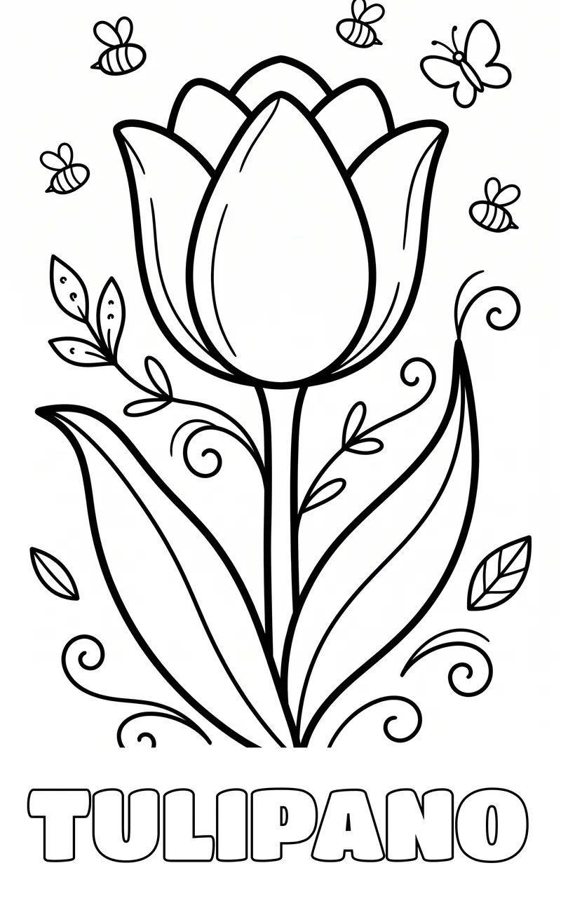 disegno da colorare: fiori