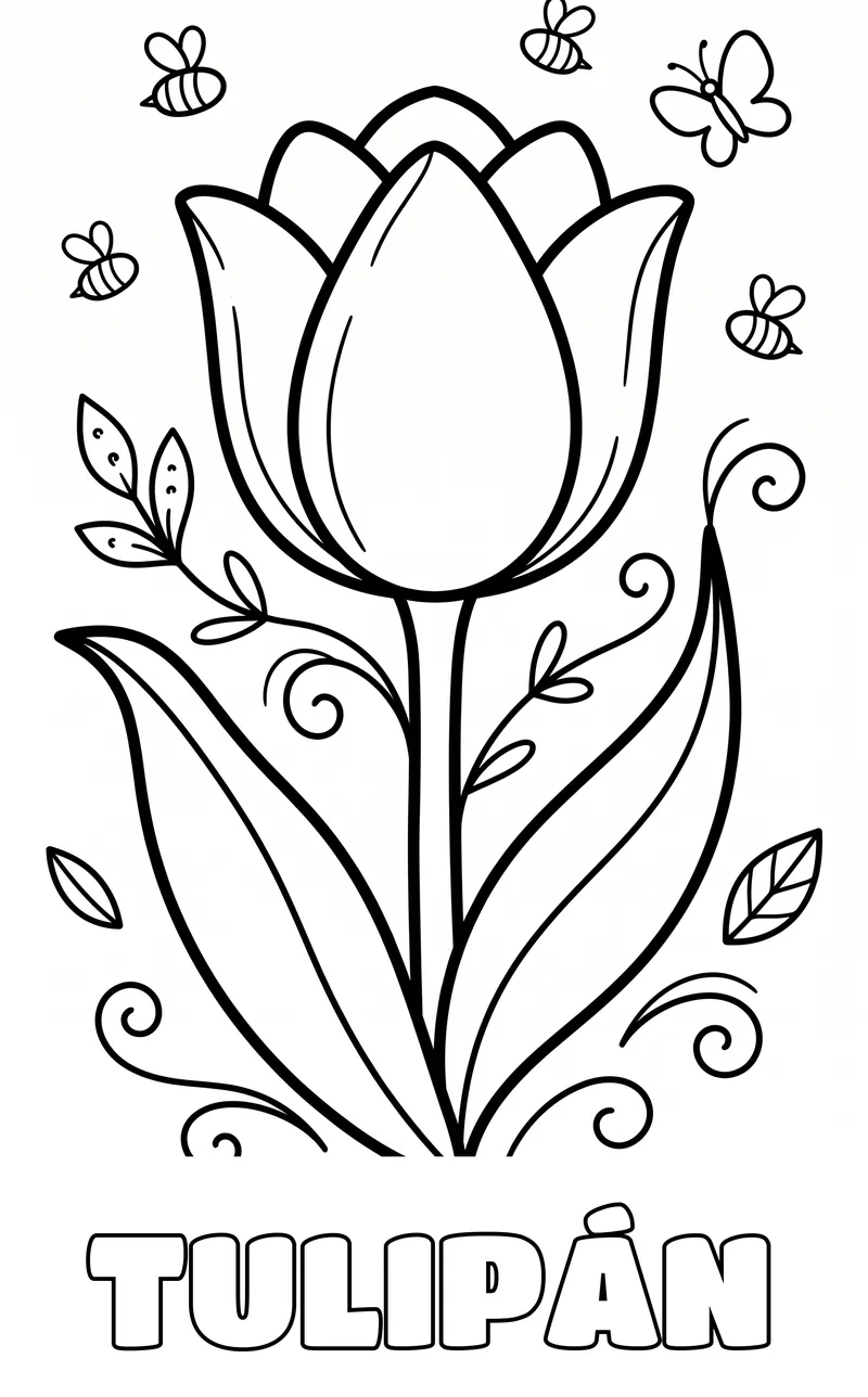 dibujo de flores para colorear