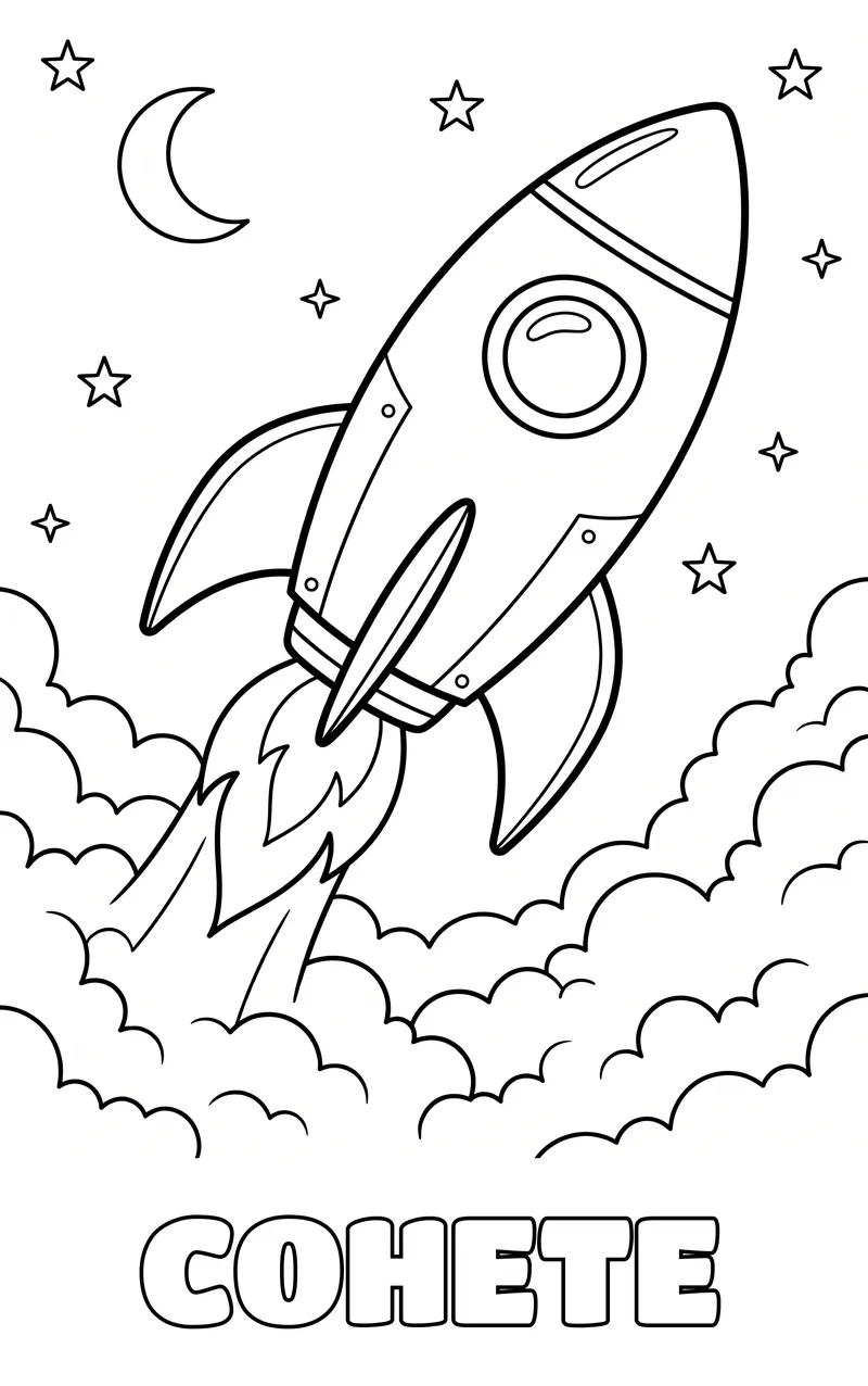 dibujo de el espacio para colorear
