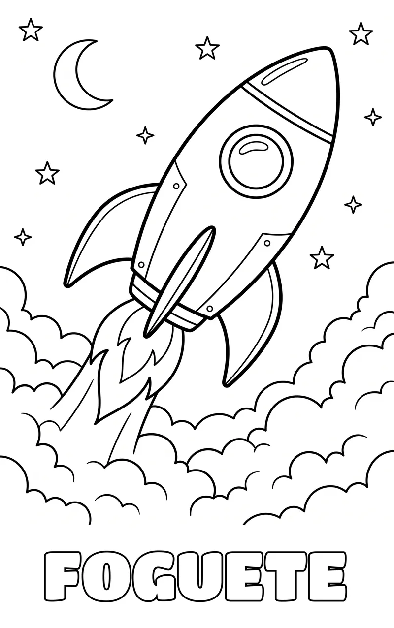 desenho de espaço para colorir