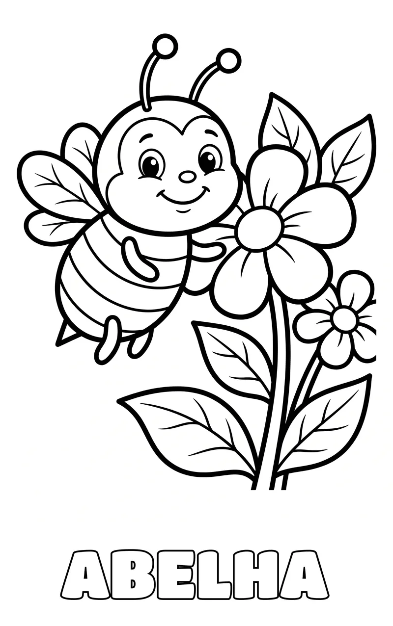 desenho de inseto para colorir