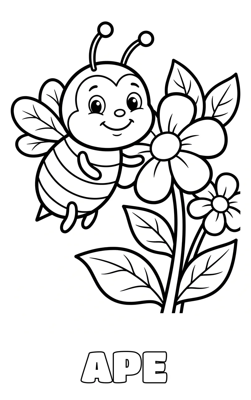 disegno da colorare: insetti