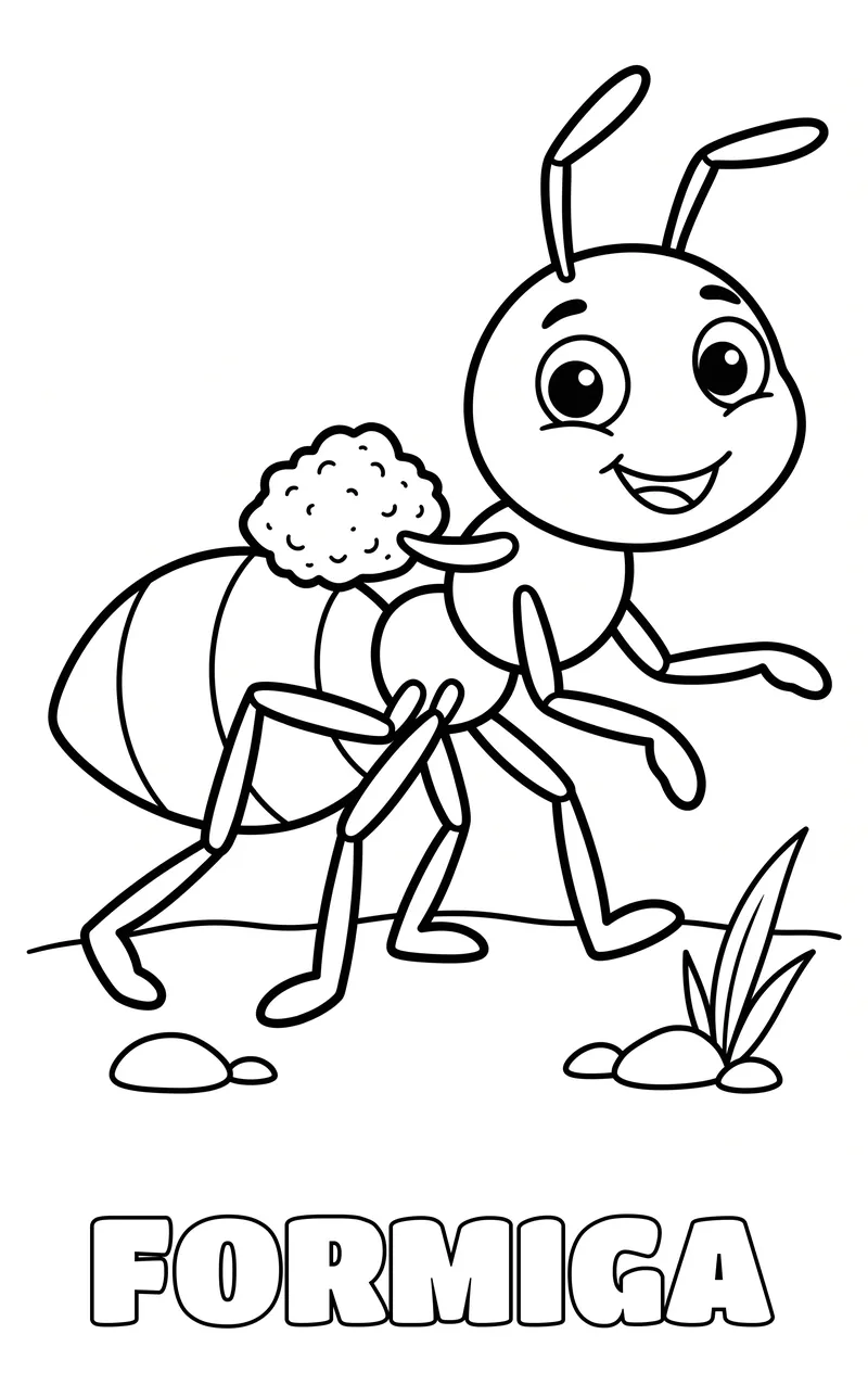 desenho de inseto para colorir
